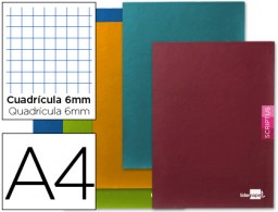 Libreta Liderpapel Scriptus A4 48h 90g/m² c/6mm. colores surtidos